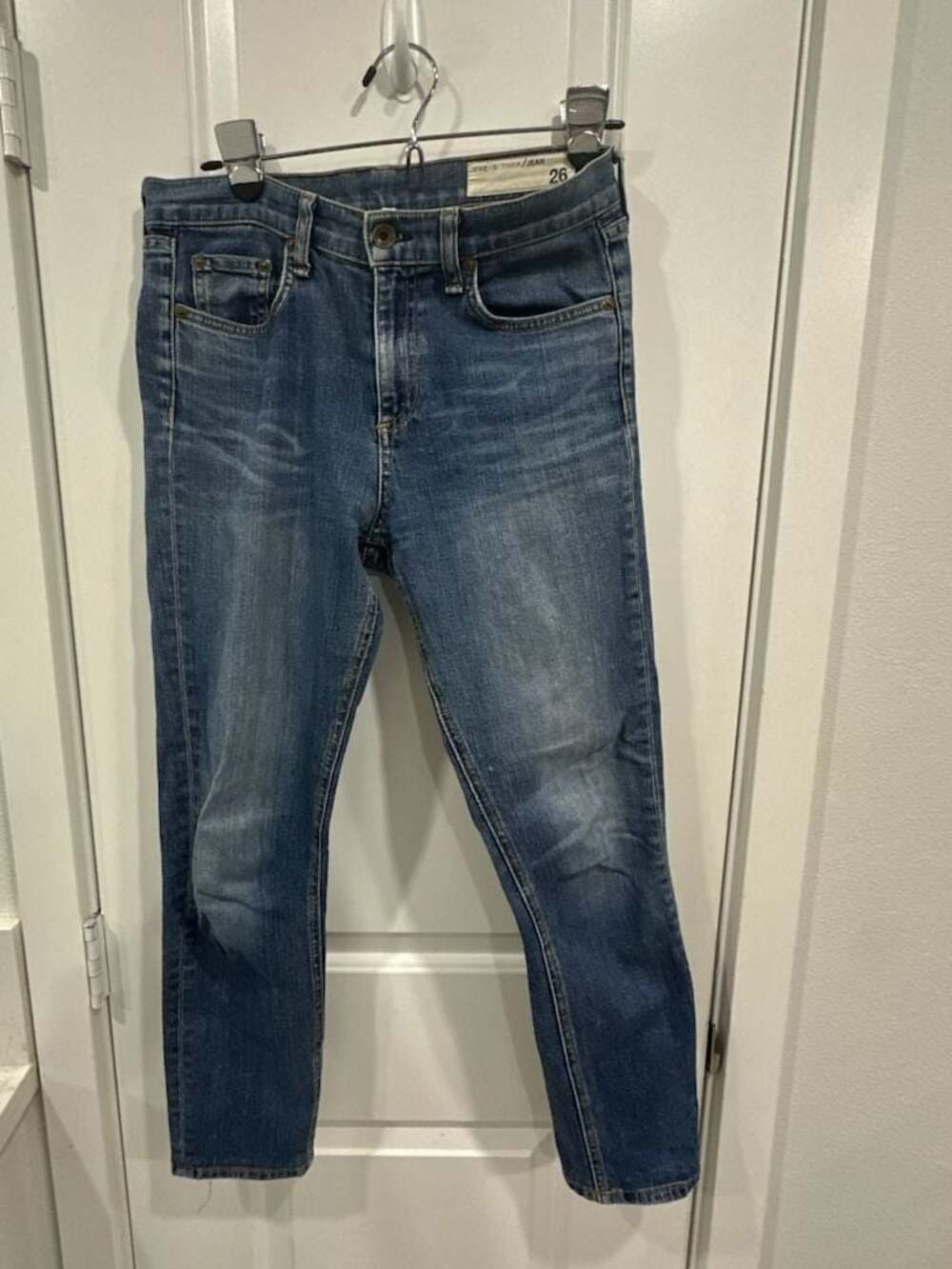 Rag & Bone The Ankle Skinny Jeans in Blue Wash Size 26
